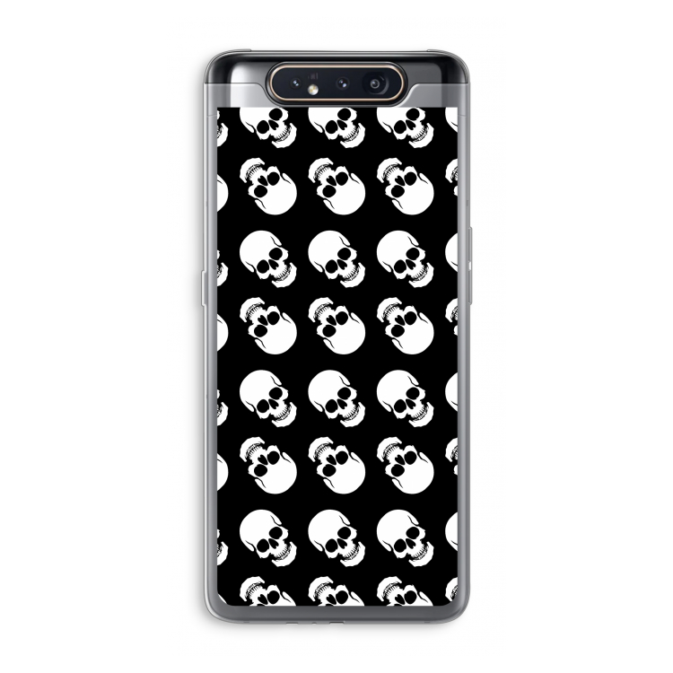 Musketon Skulls: Samsung Galaxy A80 Transparant Hoesje