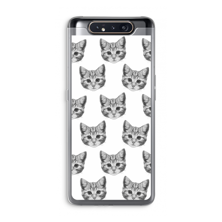 Kitten: Samsung Galaxy A80 Transparant Hoesje