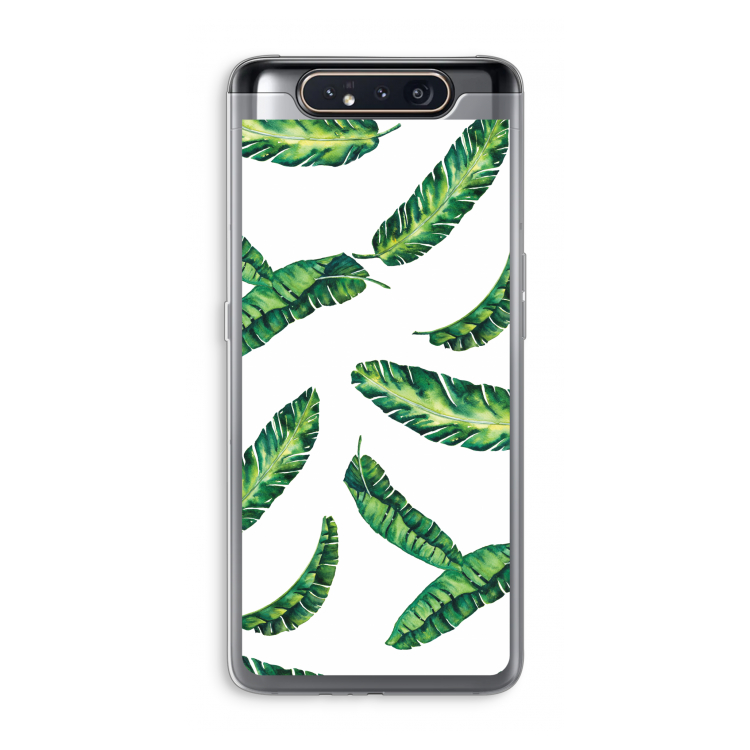 Lange bladeren: Samsung Galaxy A80 Transparant Hoesje