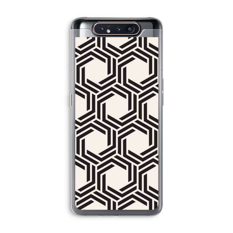 Geometrisch patroon: Samsung Galaxy A80 Transparant Hoesje