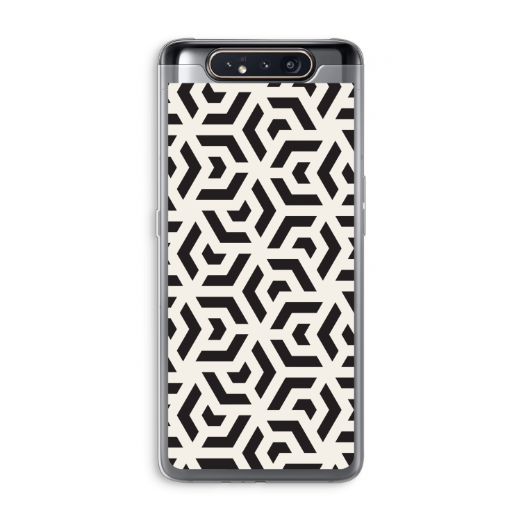 Crazy pattern: Samsung Galaxy A80 Transparant Hoesje