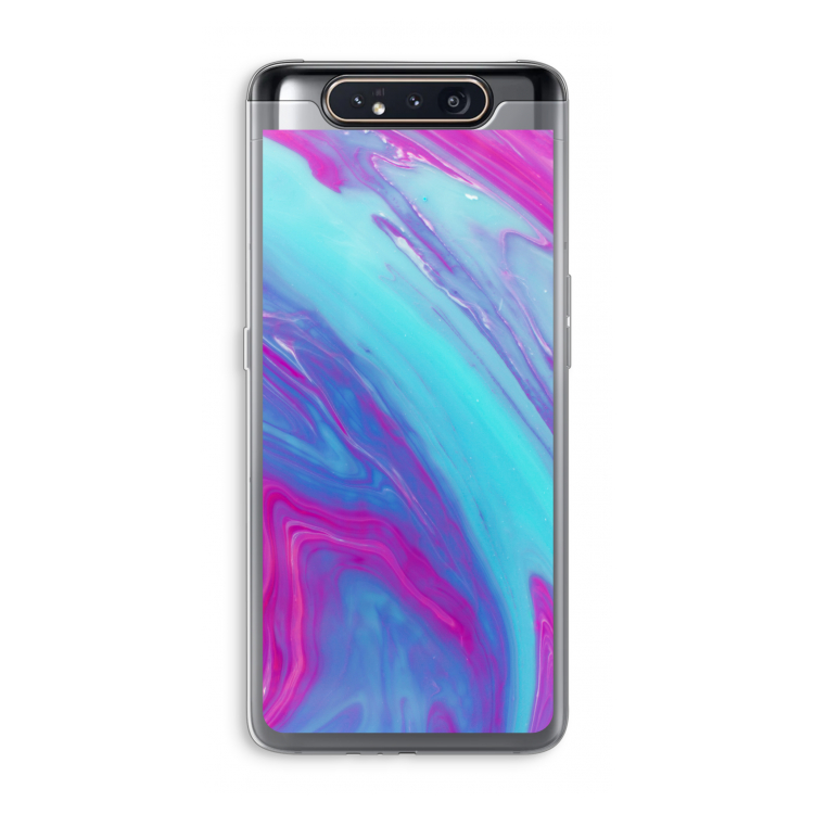 Zweverige regenboog: Samsung Galaxy A80 Transparant Hoesje