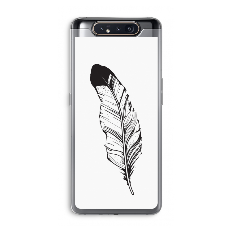 Pluim: Samsung Galaxy A80 Transparant Hoesje