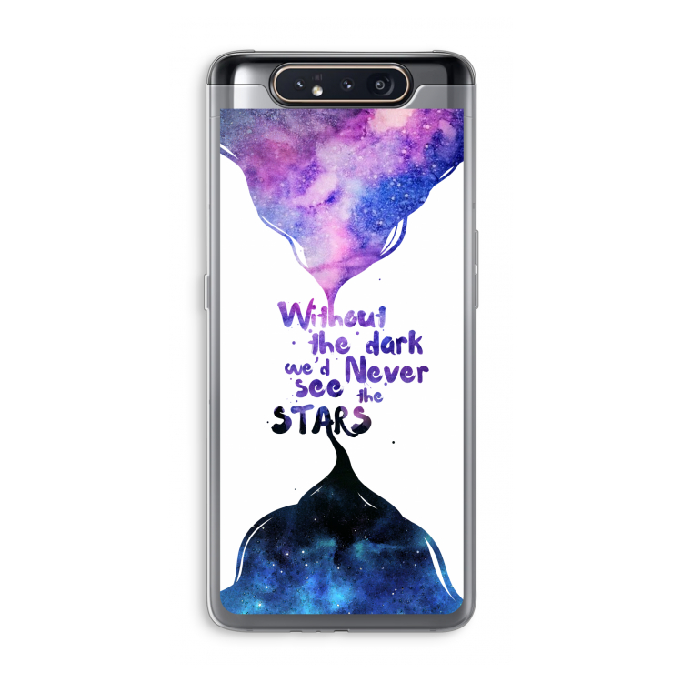 Stars quote: Samsung Galaxy A80 Transparant Hoesje