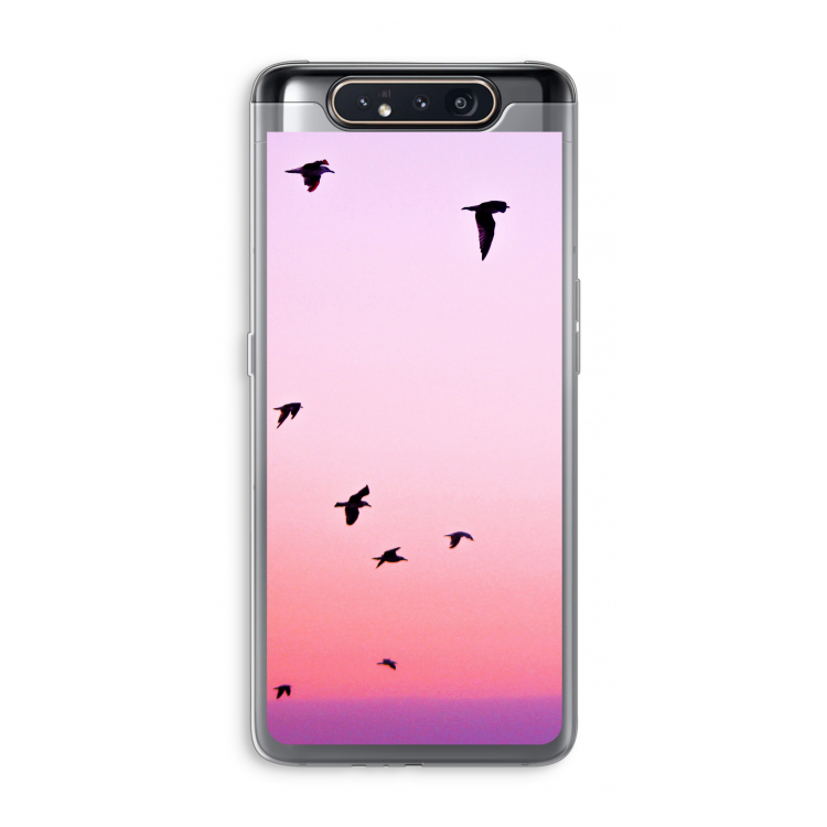 Fly away: Samsung Galaxy A80 Transparant Hoesje