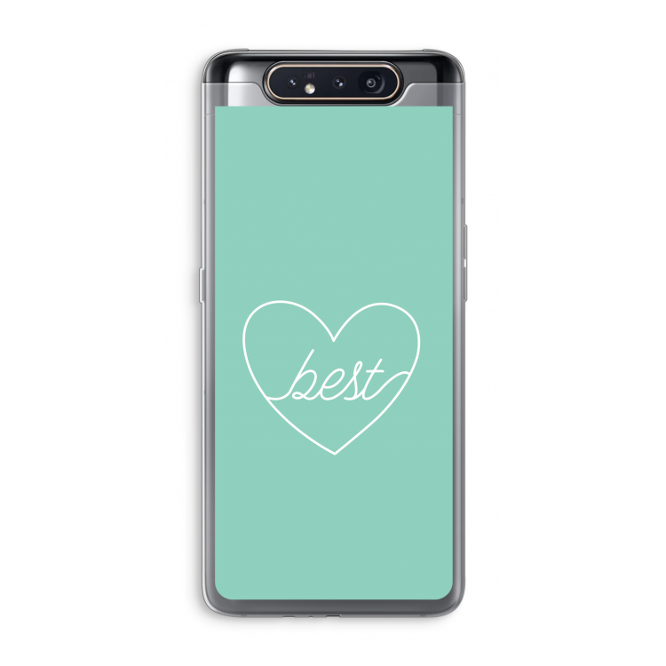 Best heart pastel: Samsung Galaxy A80 Transparant Hoesje