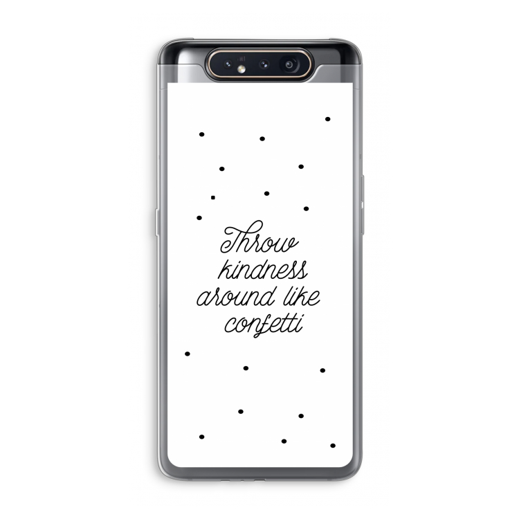 Confetti: Samsung Galaxy A80 Transparant Hoesje