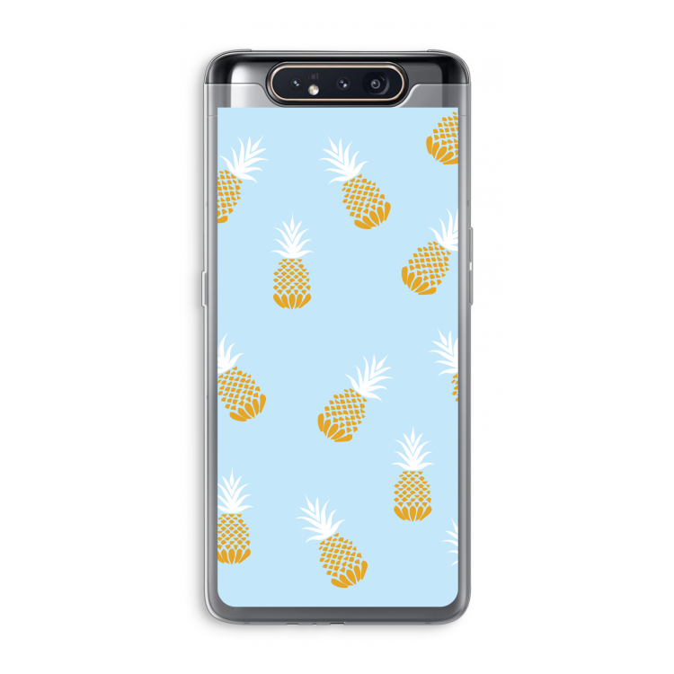 Ananasjes: Samsung Galaxy A80 Transparant Hoesje