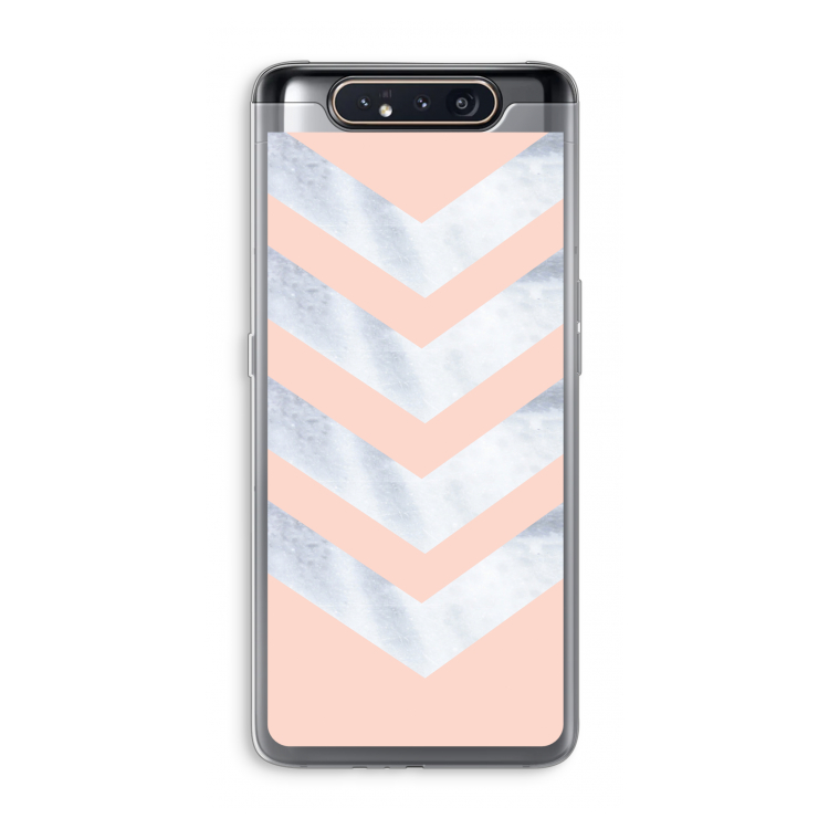 Marmeren pijlen: Samsung Galaxy A80 Transparant Hoesje