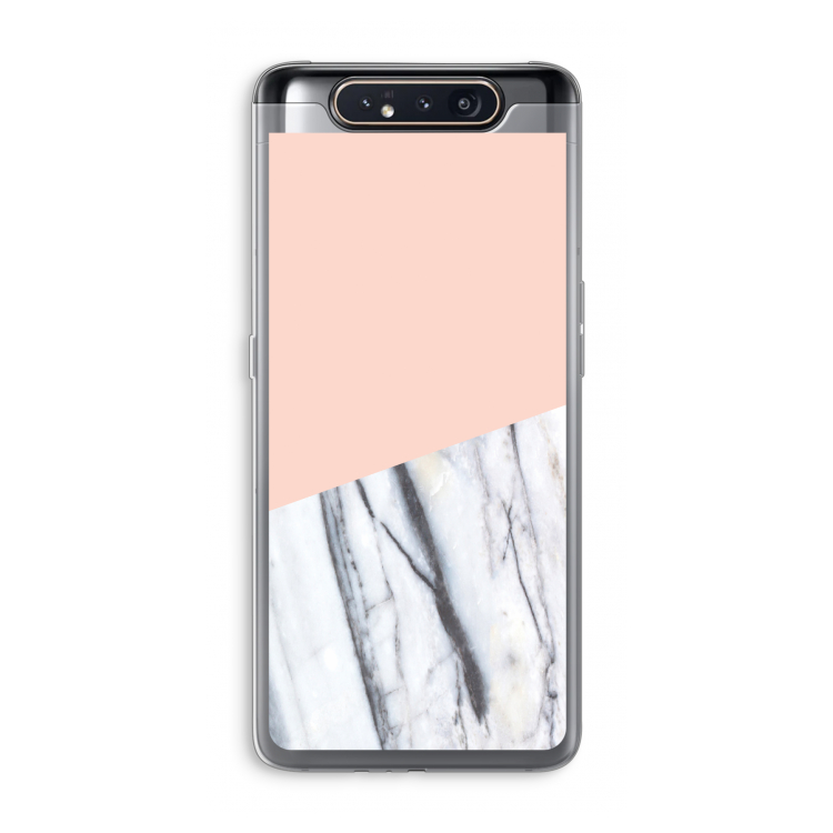 A touch of peach: Samsung Galaxy A80 Transparant Hoesje