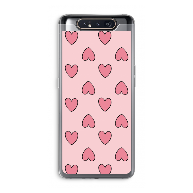 Ondersteboven verliefd: Samsung Galaxy A80 Transparant Hoesje