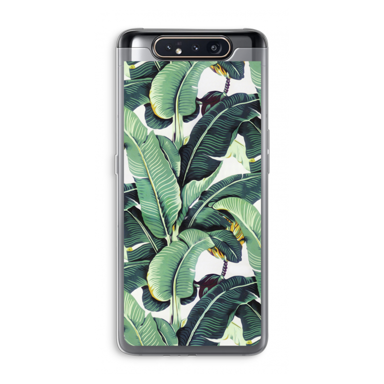 Bananenbladeren: Samsung Galaxy A80 Transparant Hoesje