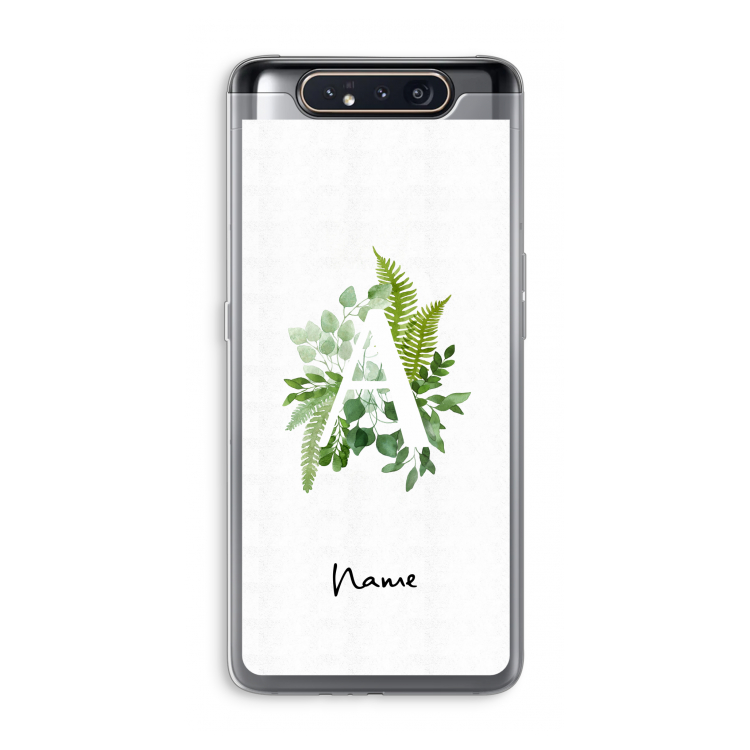 Green Brush: Samsung Galaxy A80 Transparant Hoesje