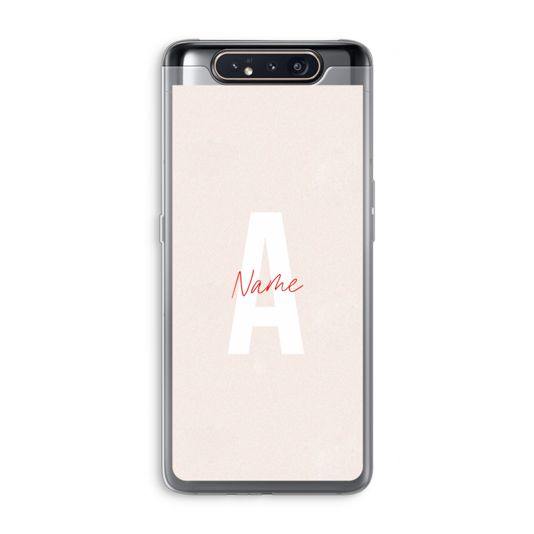 Strawberry Milkshake: Samsung Galaxy A80 Transparant Hoesje