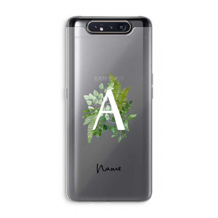 Green Brush: Samsung Galaxy A80 Transparant Hoesje
