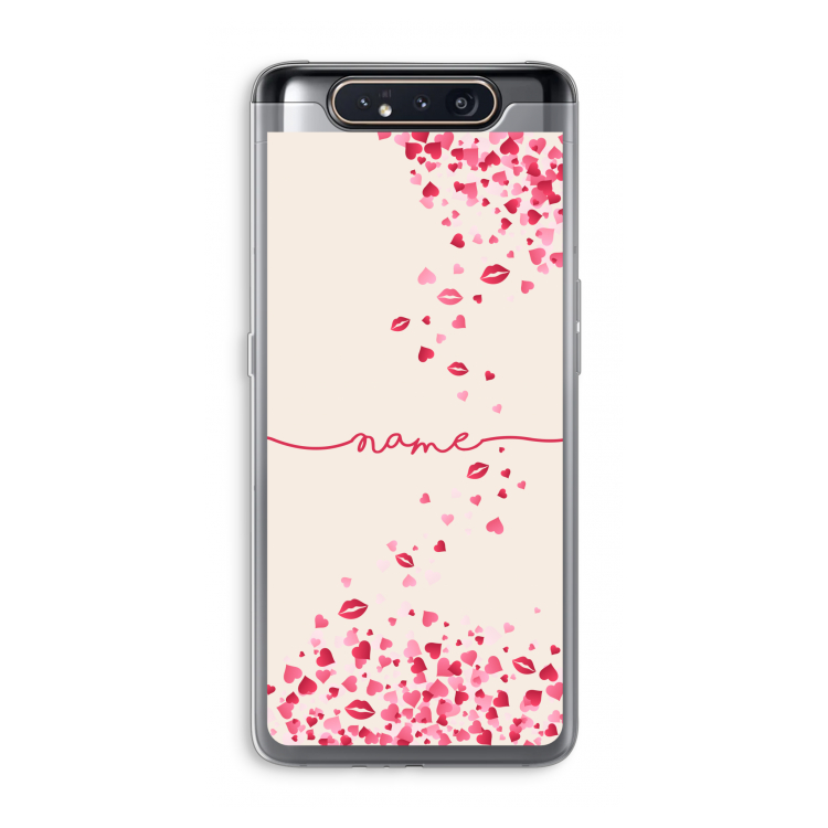 Hartjes en kusjes: Samsung Galaxy A80 Transparant Hoesje