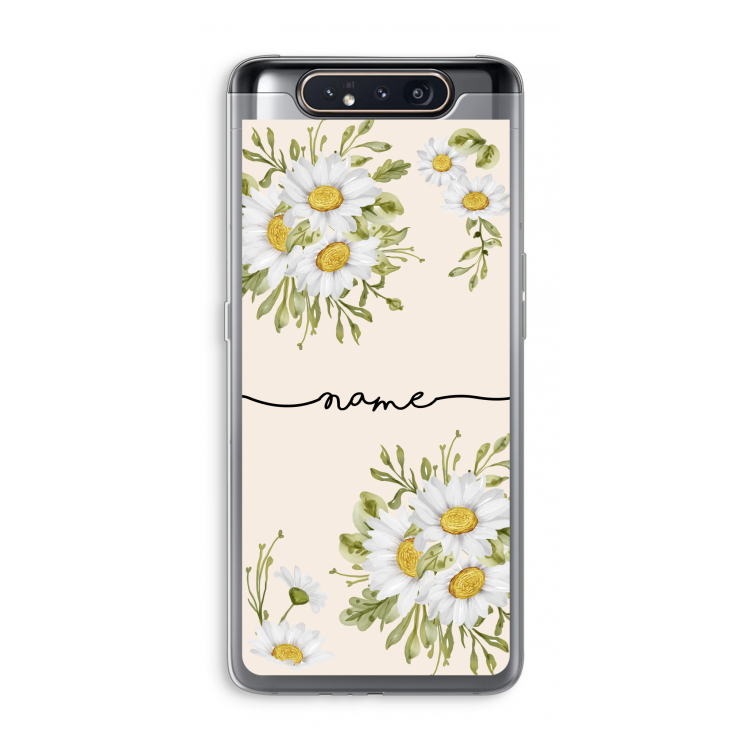 Daisies: Samsung Galaxy A80 Transparant Hoesje