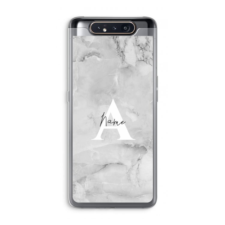 Ivory Marble: Samsung Galaxy A80 Transparant Hoesje
