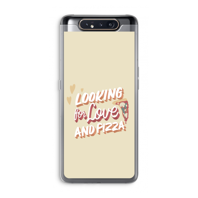 Pizza is the answer: Samsung Galaxy A80 Transparant Hoesje