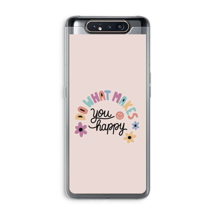 Happy days: Samsung Galaxy A80 Transparant Hoesje