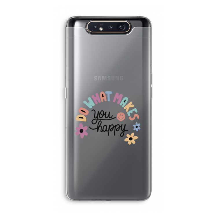 Happy days: Samsung Galaxy A80 Transparant Hoesje