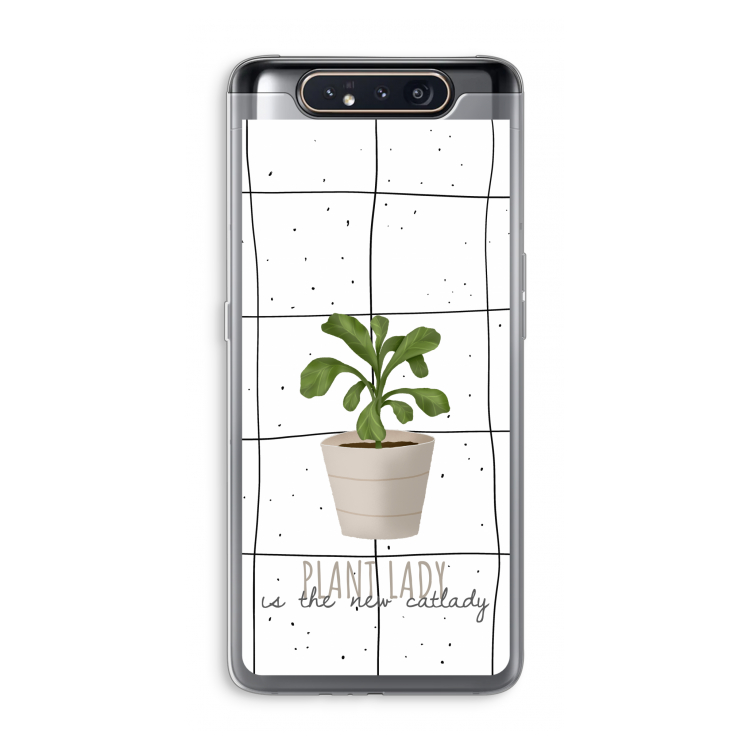 Kamerplant op vensterruit: Samsung Galaxy A80 Transparant Hoesje