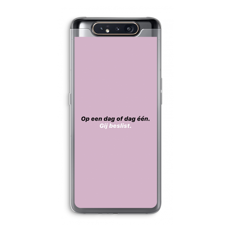 gij beslist: Samsung Galaxy A80 Transparant Hoesje