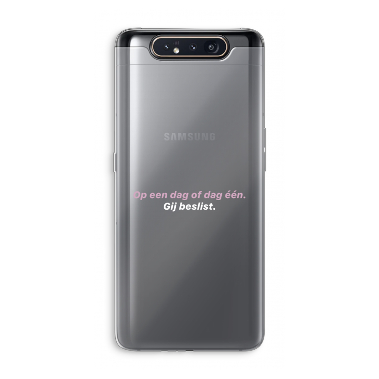 gij beslist: Samsung Galaxy A80 Transparant Hoesje