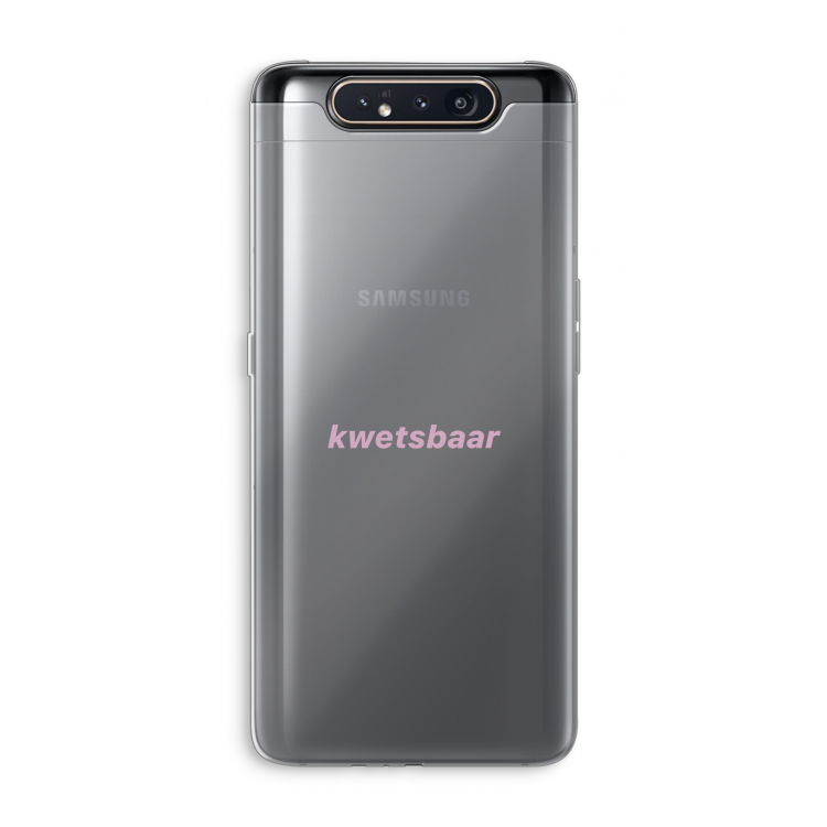 kwetsbaar: Samsung Galaxy A80 Transparant Hoesje