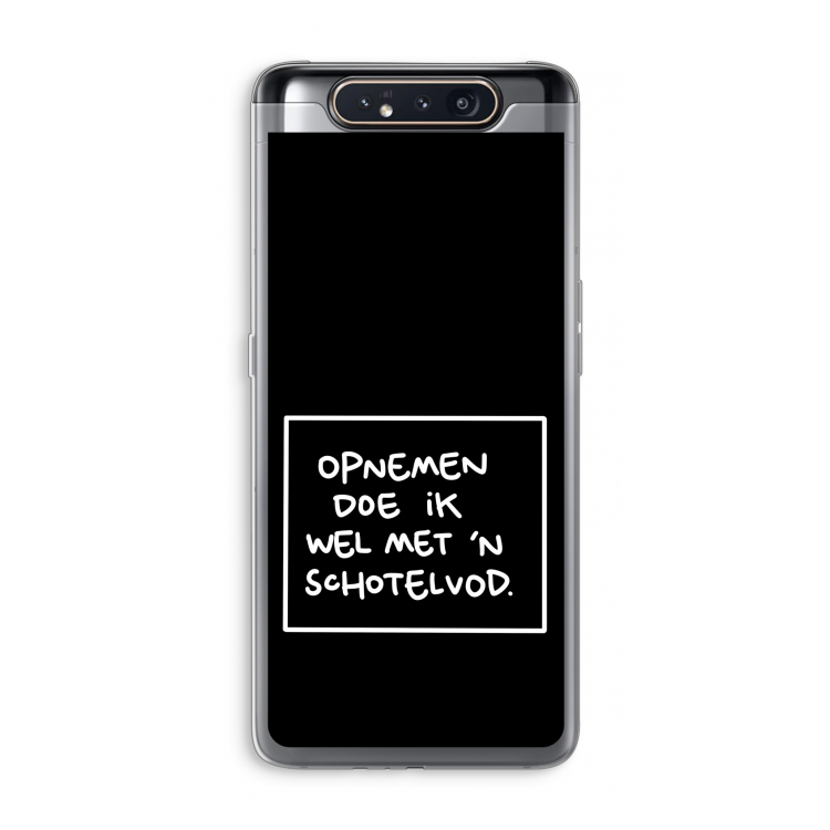 Schotelvod: Samsung Galaxy A80 Transparant Hoesje