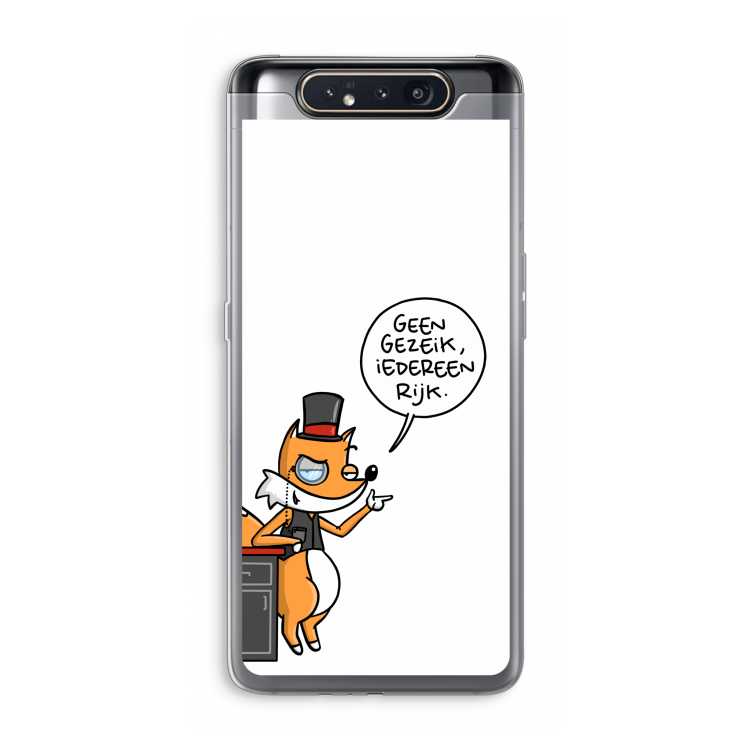 Geen Gezeik: Samsung Galaxy A80 Transparant Hoesje