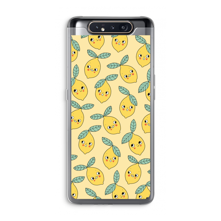 Citroenen: Samsung Galaxy A80 Transparant Hoesje