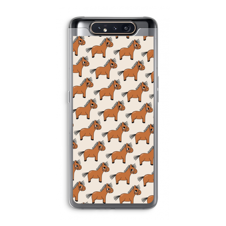 Pony: Samsung Galaxy A80 Transparant Hoesje