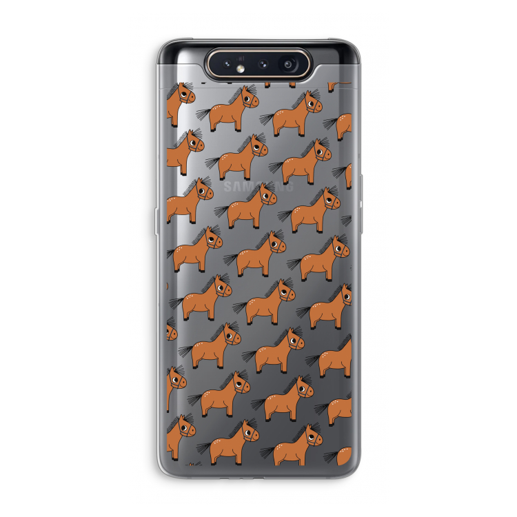 Pony: Samsung Galaxy A80 Transparant Hoesje