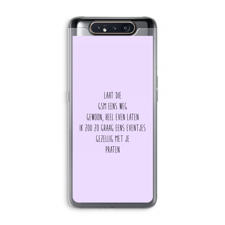 GSM: Samsung Galaxy A80 Transparant Hoesje