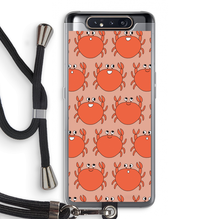Krab: Samsung Galaxy A80 Transparant Hoesje met koord