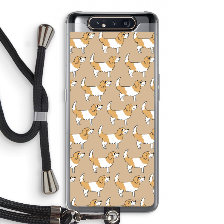Doggy: Samsung Galaxy A80 Transparant Hoesje met koord