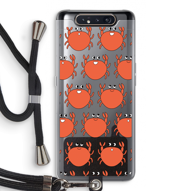 Krab: Samsung Galaxy A80 Transparant Hoesje met koord