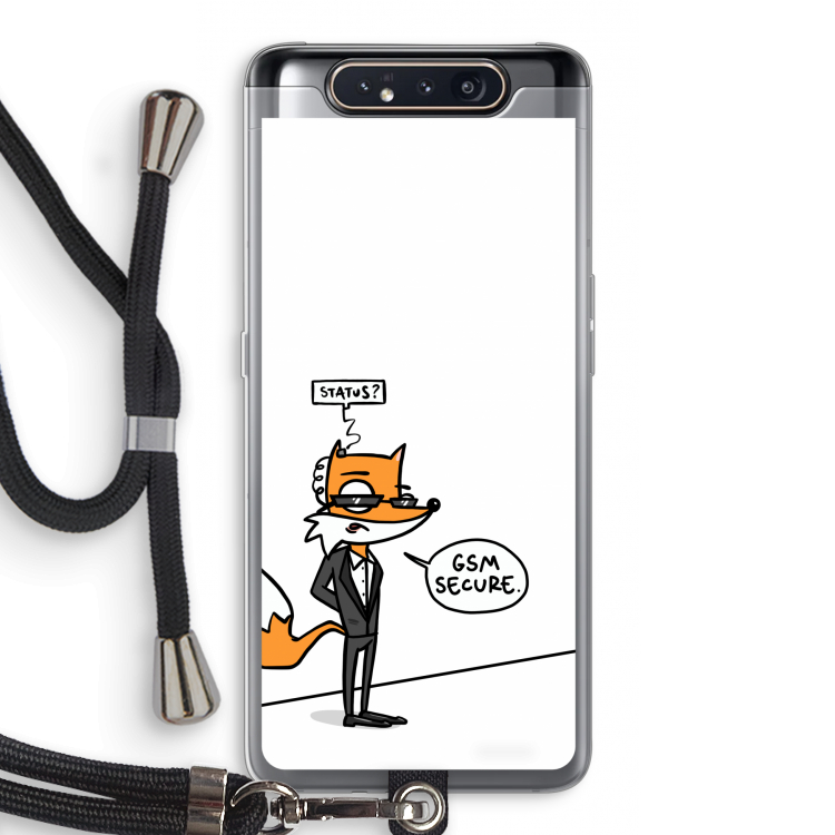 GSM secure: Samsung Galaxy A80 Transparant Hoesje met koord
