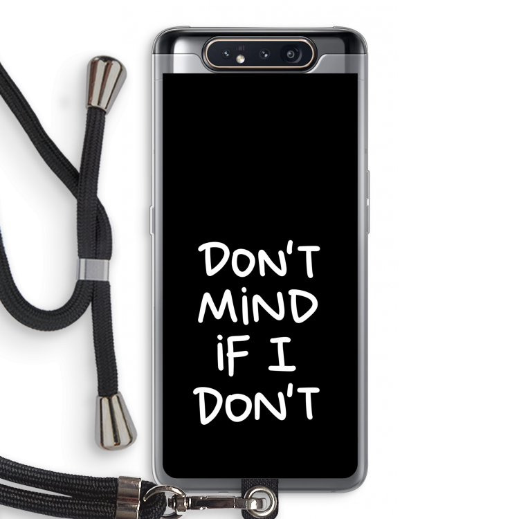 Don't Mind: Samsung Galaxy A80 Transparant Hoesje met koord