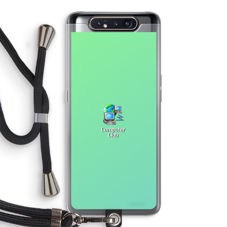 Win98: Samsung Galaxy A80 Transparant Hoesje met koord