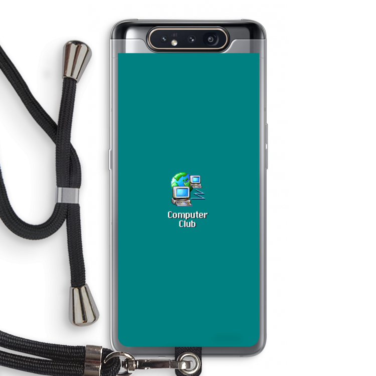 Win98: Samsung Galaxy A80 Transparant Hoesje met koord