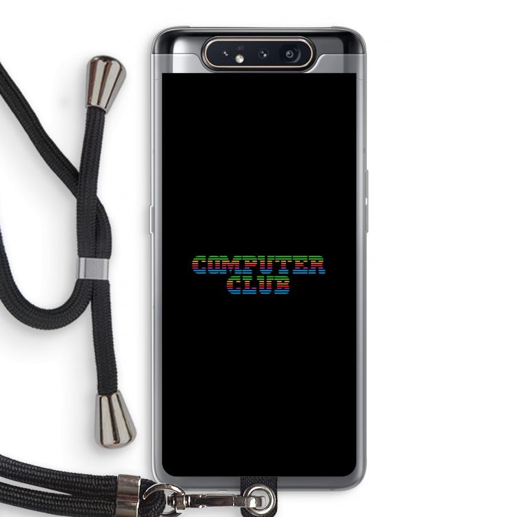 Retro: Samsung Galaxy A80 Transparant Hoesje met koord