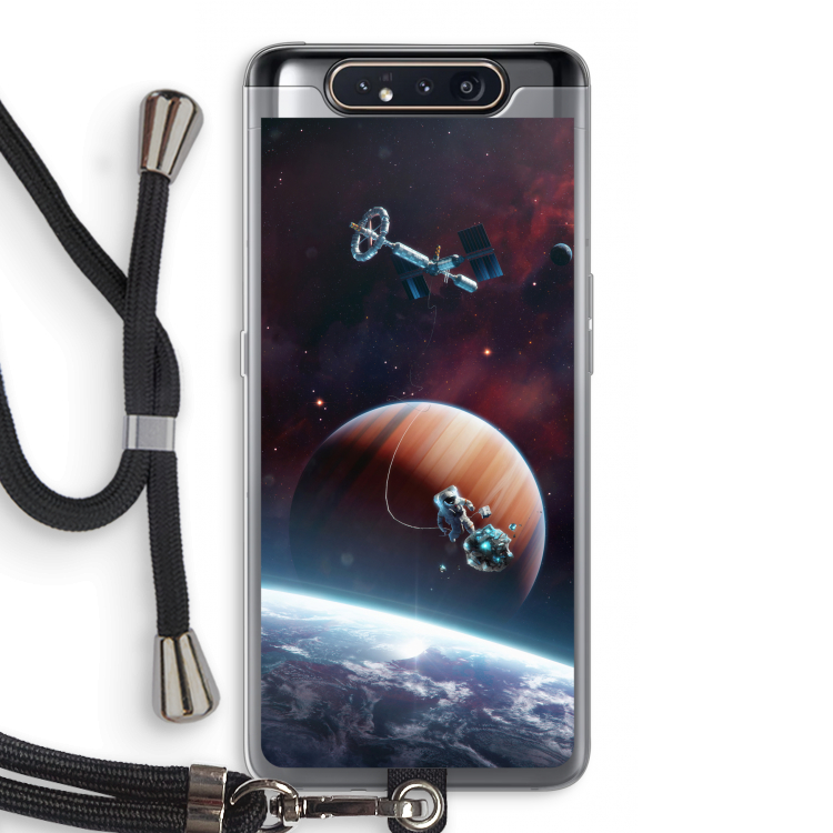 Examiner: Samsung Galaxy A80 Transparant Hoesje met koord