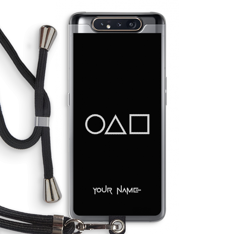 Squid Game: Samsung Galaxy A80 Transparant Hoesje met koord