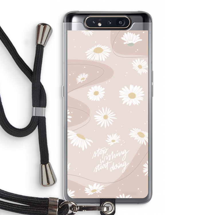 Daydreaming becomes reality: Samsung Galaxy A80 Transparant Hoesje met koord