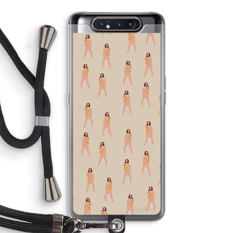 You're so golden: Samsung Galaxy A80 Transparant Hoesje met koord