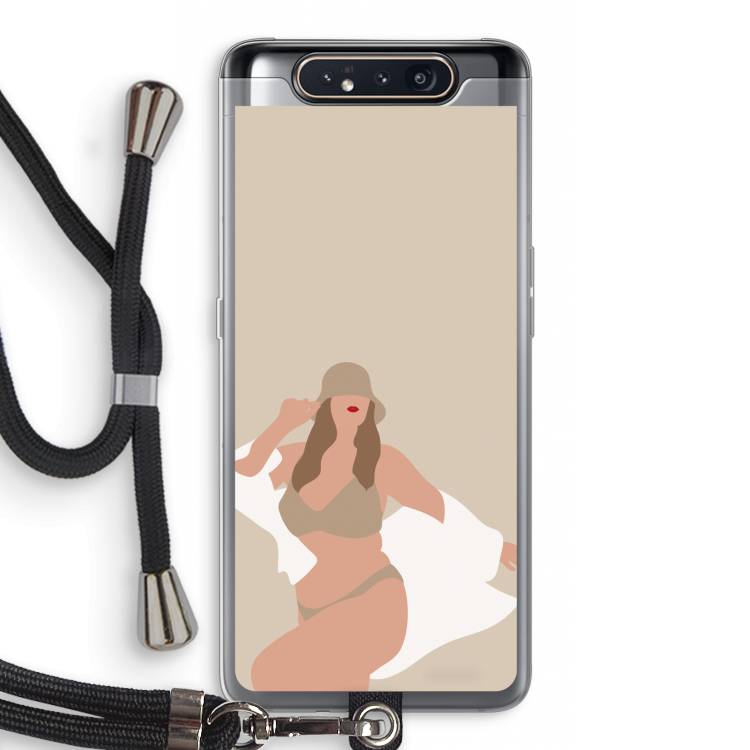 One of a kind: Samsung Galaxy A80 Transparant Hoesje met koord