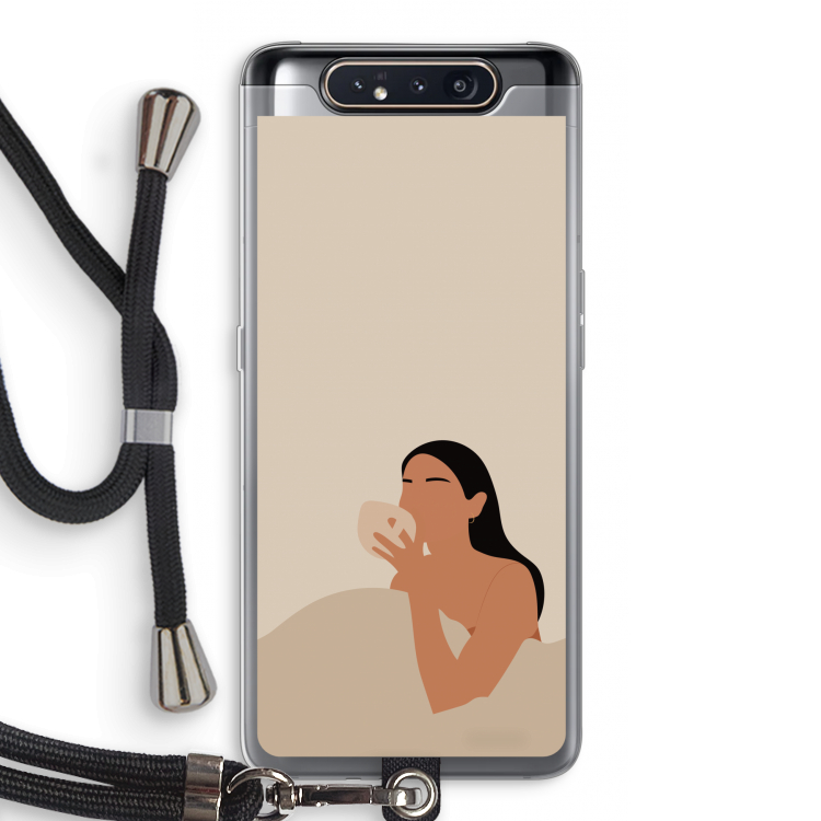 Fresh coffee: Samsung Galaxy A80 Transparant Hoesje met koord
