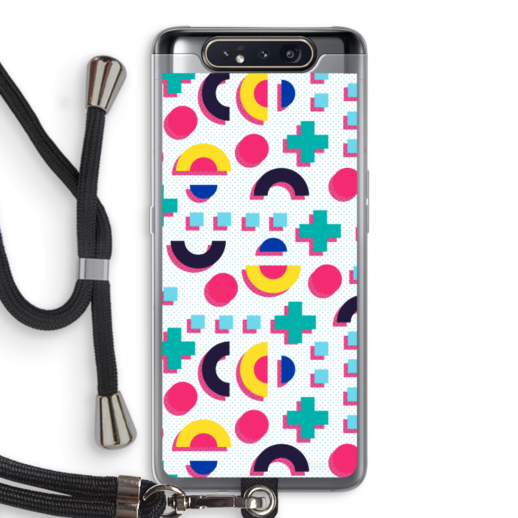 8-bit N°2: Samsung Galaxy A80 Transparant Hoesje met koord
